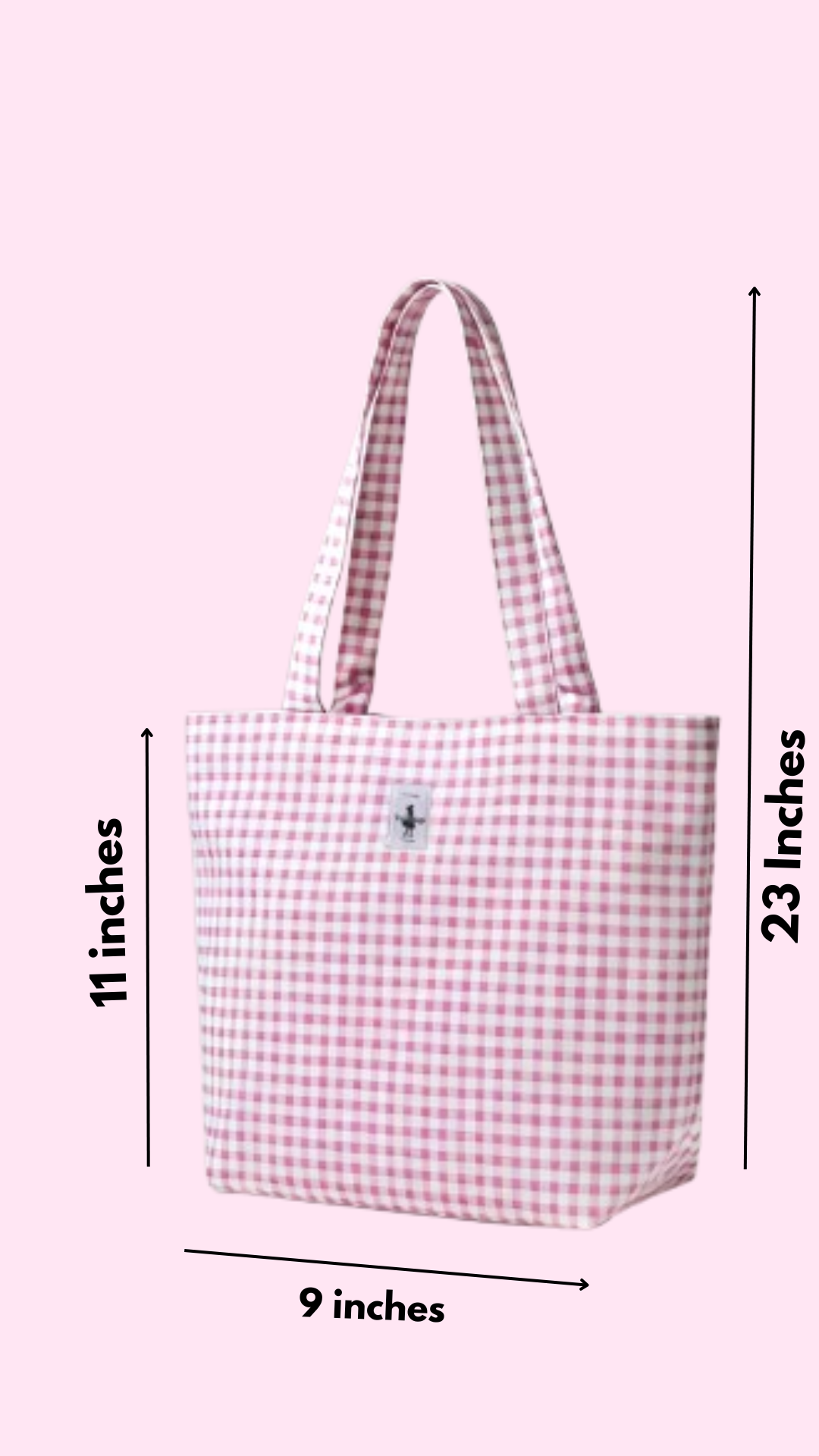 Gingham Tote Bag