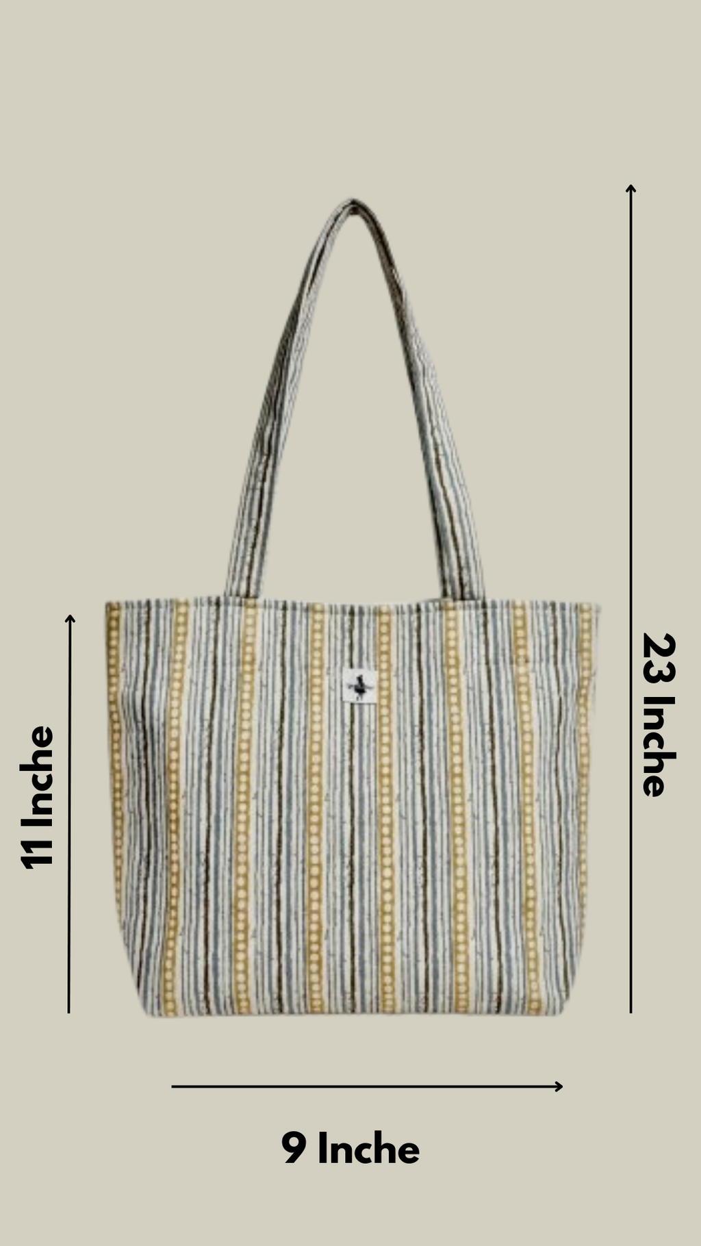 Boho Stripe Tote Bag
