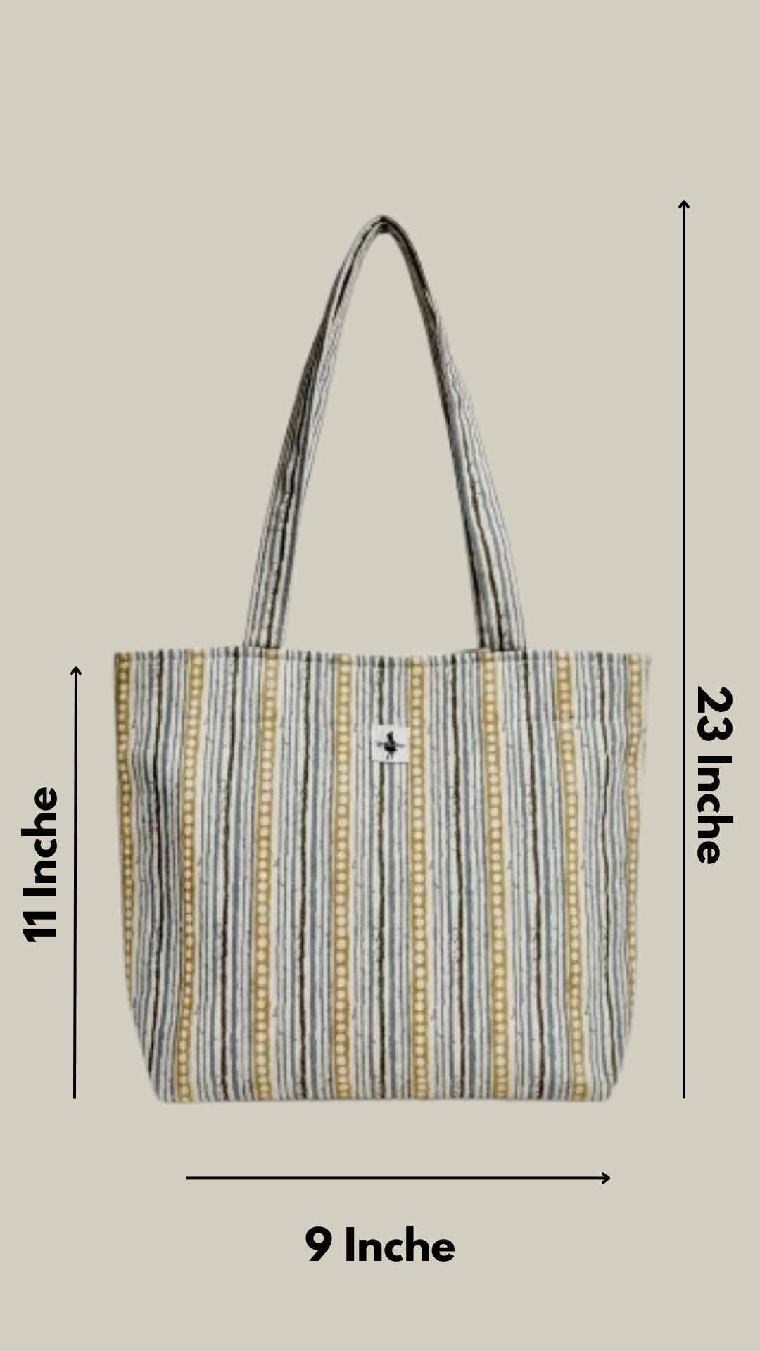 Boho Stripe Tote Bag