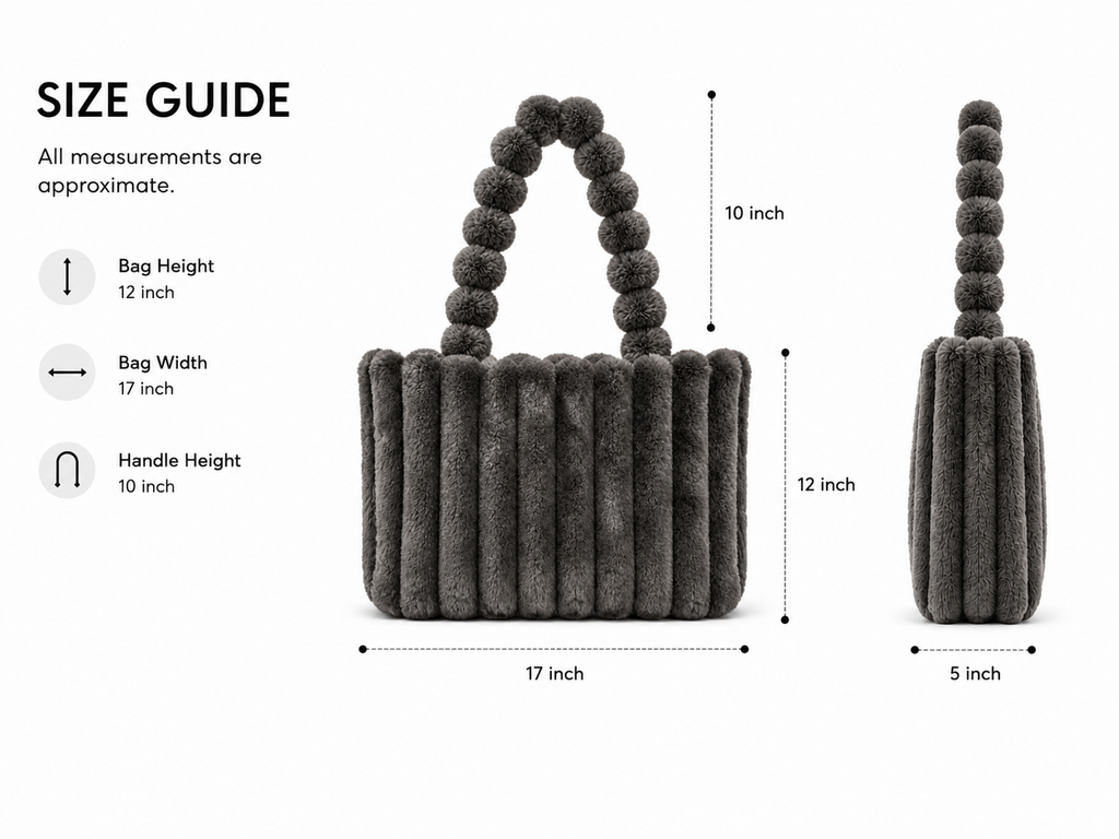 Grey Puff Tote