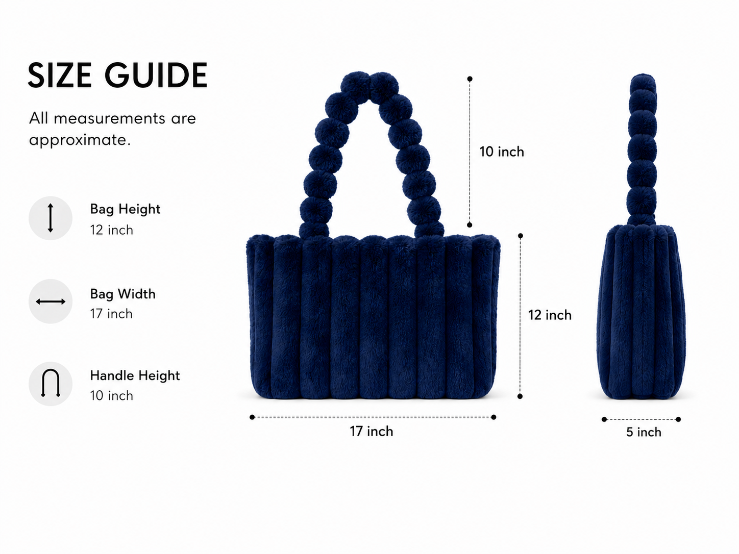 Blue Puff Tote
