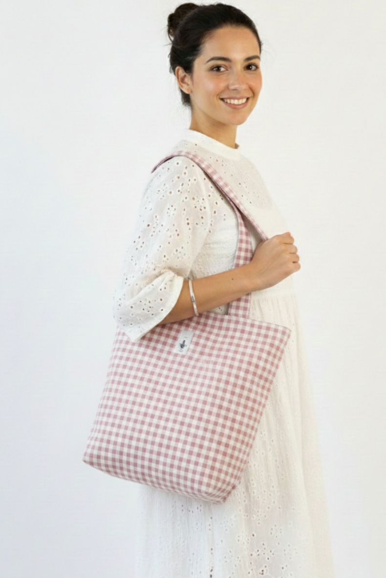 Gingham Tote Bag