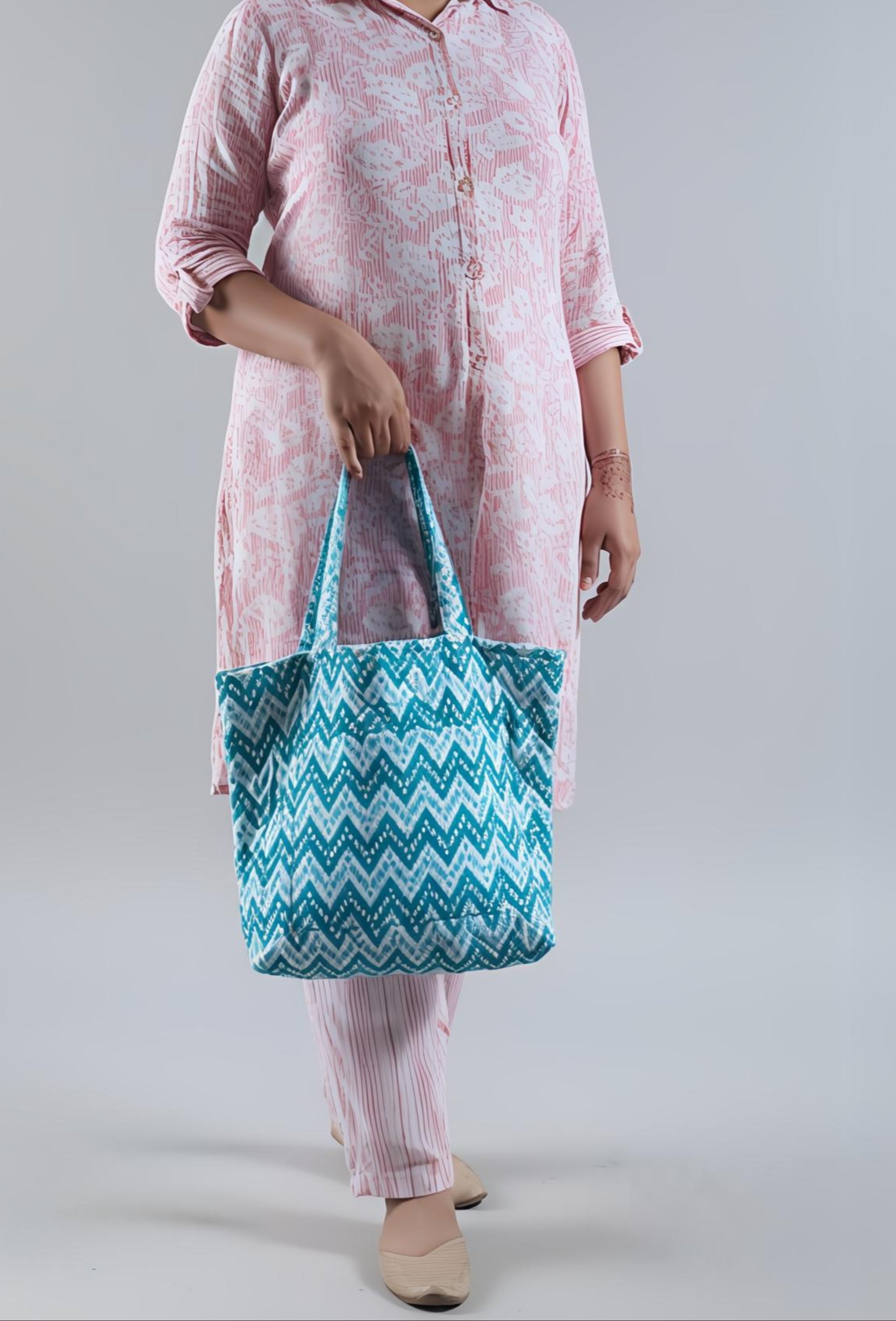 Blue Lining Tote