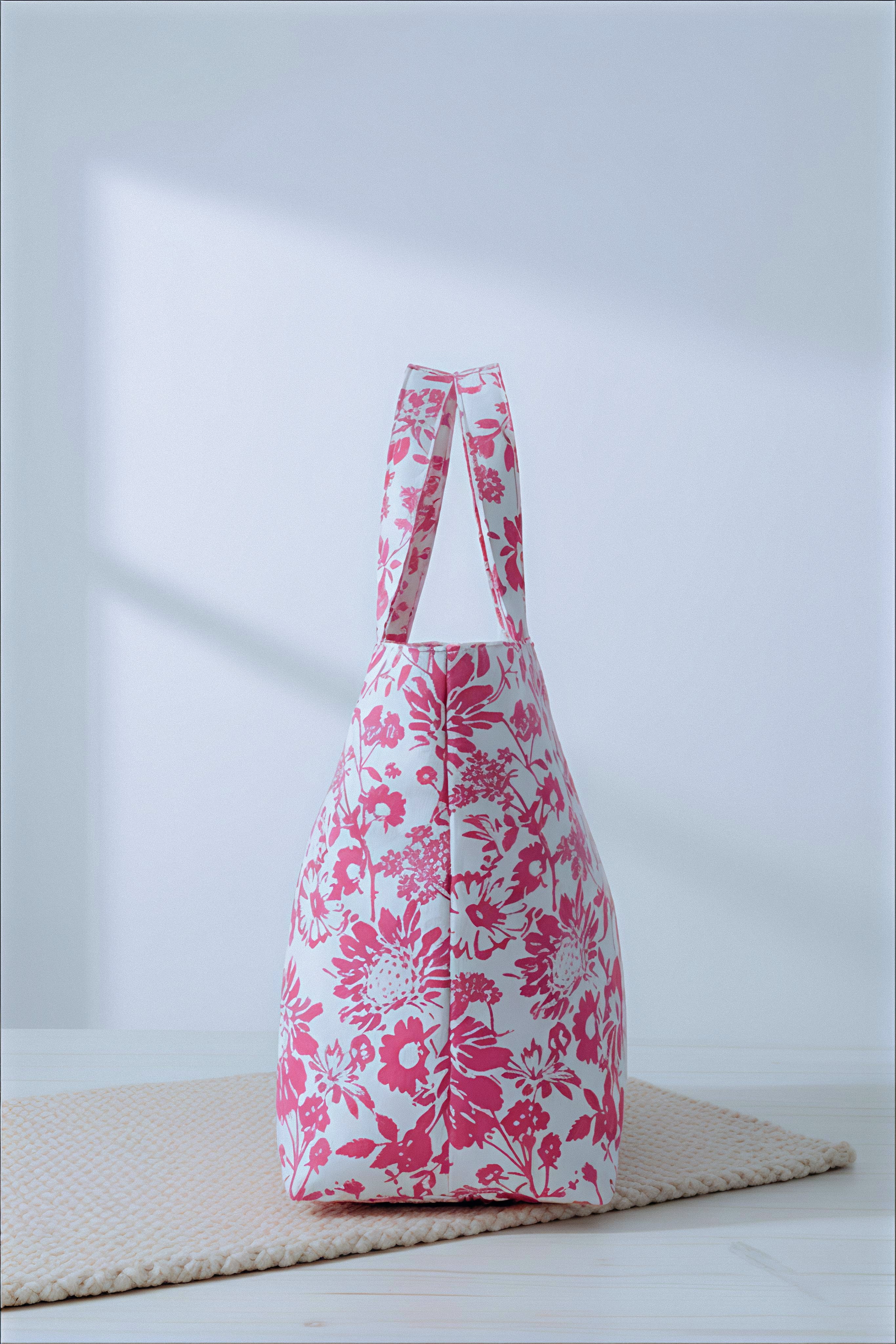 Pink Floral Tote