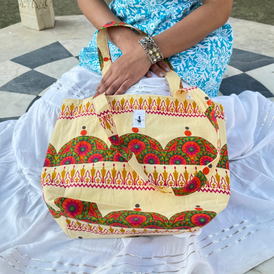 Rangoli Folk Print Tote